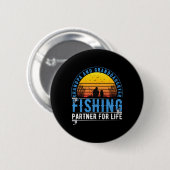 Opa und Enkelin Angelkumpels fürs Leben Button (Vorne & Hinten)