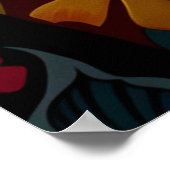 Opa und seine Katze Poster (Ecke)