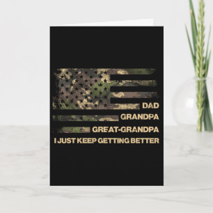 Opa Urgroßvater Camouflage-Flagge Väter Großvater Karte