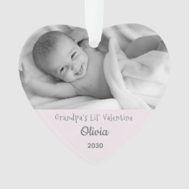 Opa Valentine Gtoine Personalisieren Foto Name Ornament