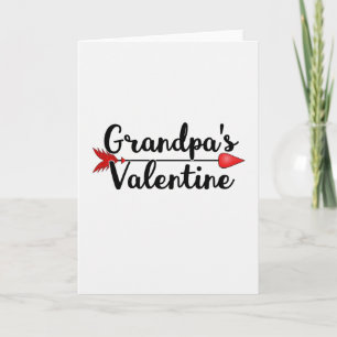 Opa Valentinskarte mit Herz Pfeil Karte