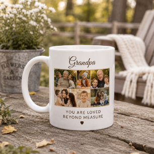 Opa Vatertag 6 Familienfoto  Kaffeetasse