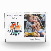 Opa Vathers Day Kids Foto Retro Golf Gag (Vorderseite)