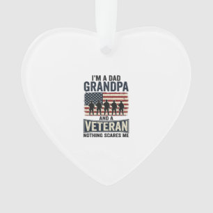 Opa Veteran Patriotes Vintage-Shirt-Design Ornament