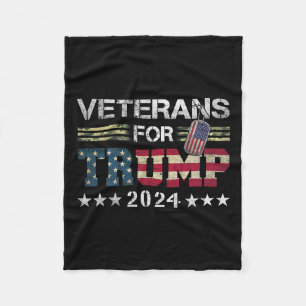 Opa Veterans für Trump 2024 Camouflage der amerika Fleecedecke