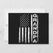 Opa Vintag American Flag Vatertag am 4. (Rückseite)