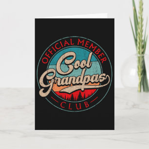 Opa Vintage Cool Opas Club Offizielles Mitglied Karte