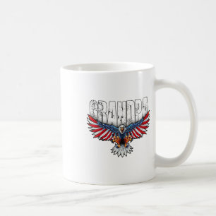 Opa Vintage Flagge der USA Byld Eagle Patriotic 4. Kaffeetasse
