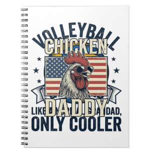 Opa Volleyball Vintage Lustiges Shirt Design_1 Notizblock