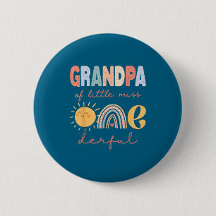 Opa von Little Miss Onederful zum ersten Geburtsta Button