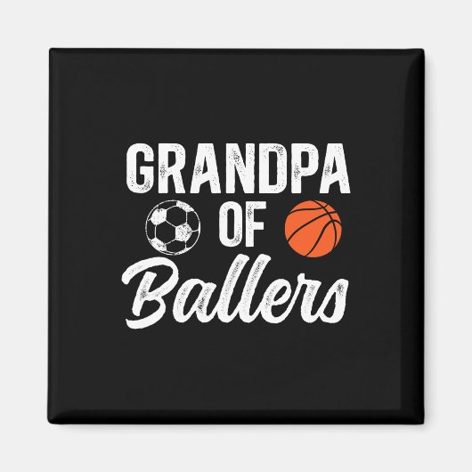 Opa von Llers Sketll Fußball Opa von Llers Magnet (Vorne)