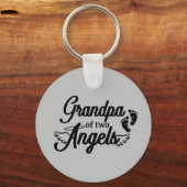 Opa von Zwei Engel Twins Schlüsselanhänger (Vorderseite)
