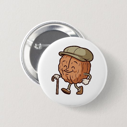 Opa Walnuss Button (Vorne & Hinten)