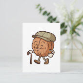 Opa Walnuss Postkarte (Stehend Vorderseite)
