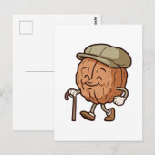 Opa Walnuss Postkarte (Vorne/Hinten)