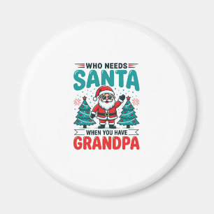 Opa Weihnachten Santa Familie Magnet
