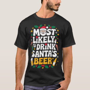 Opa Weihnachtsmänner Papa Trinkt Am Wahrscheinlich T-Shirt