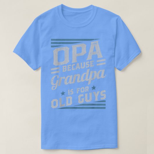 Opa, weil Opa für alte Typ Männer Retro Gran ist T-Shirt (Design vorne)