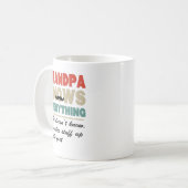 Opa weiß alles Shirt Kaffeetasse (Vorderseite Links)