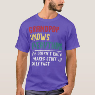 Opa weiß alles Vatertag für lustigen Opa T-Shirt