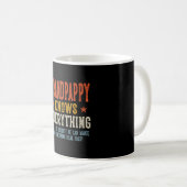 Opa weiß alles Vatertag Retro Kaffeetasse (VorderseiteRechts)