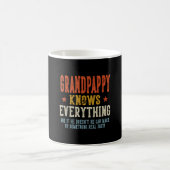 Opa weiß alles Vatertag Retro Kaffeetasse (Mittel)