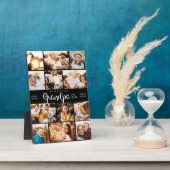 Opa Wir Liebe hören Sie Moderne FotoCollage Fotoplatte (Seite)