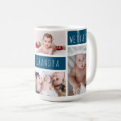 Opa Wir Liebe Sie Foto Collage Kaffeetasse (VorderseiteRechts)