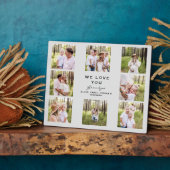 Opa Wir Liebe Sie Foto Collage Plaque Fotoplatte (Seite)