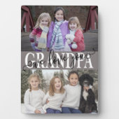Opa Wir Liebe Sie FotoCollage Fotoplatte (Vorderseite)