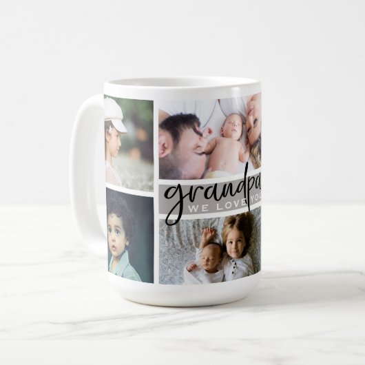 Opa Wir Liebe Sie FotoCollage Kaffeetasse (Vorderseite Links)