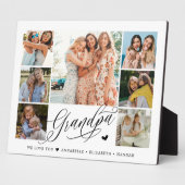 Opa Wir Liebe Sie Fotocollage Typografie Fotoplatte (Seite)