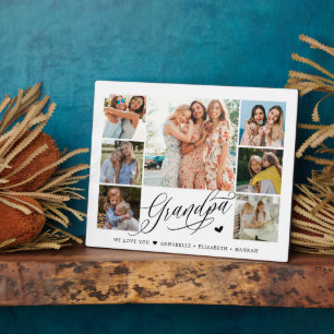 Opa Wir Liebe Sie Fotocollage Typografie Fotoplatte
