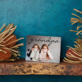 Opa Wir Liebe Sie Personalisiertes Foto Plaque Fotoplatte (Seite)