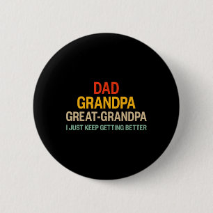 Opa wird besser Vintage für Retro Vatertag D Button