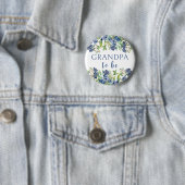 Opa wird Button für Blaubeer-Baby-Party (Beispiel)