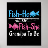 Opa wird Fisch-er oder Fisch-sie Geschlechter-Enth Poster (Vorne)