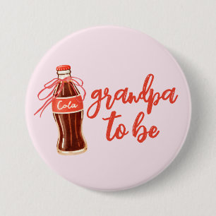 Opa wird Vintage-Cola-Flasche Retro-Soda Button