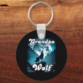 Opa Wolf Matching Tribe Wolves Camping Pack Fa Schlüsselanhänger (Vorderseite)