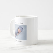 Opa Year etabliertes New Baby Foto Kaffeetasse (Vorderseite Links)