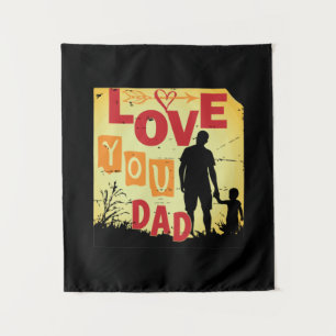 Opa Zitate Liebe dich Papa Wandteppich