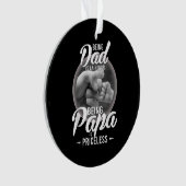 Opa zu sein ist eine Ehre, PaPa zu sein, ist unbez Ornament (Vorderseite)