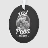 Opa zu sein ist eine Ehre, PaPa zu sein, ist unbez Ornament (Vorderseite)