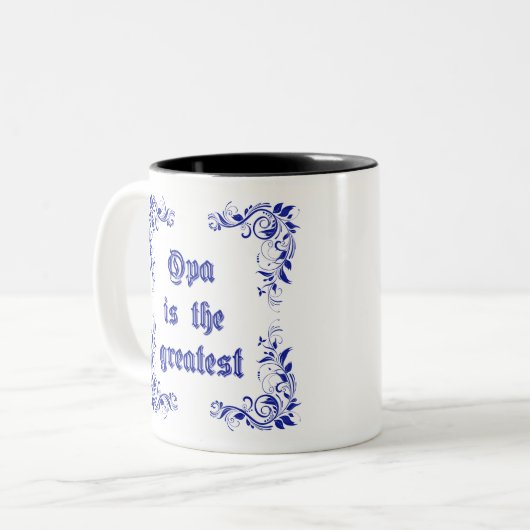 Opa Zweifarbige Tasse (Vorderseite Links)