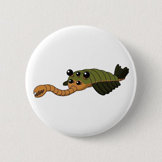 Opabinia - prähistorisches Tier Button (Vorderseite)