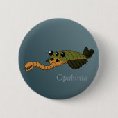 Opabinia - prähistorisches Tier Button (Vorderseite)