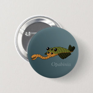 Opabinia - prähistorisches Tier Button