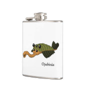 Opabinia - prähistorisches Tier Flachmann (Links)