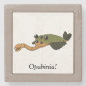 Opabinia- prähistorisches Tier Steinuntersetzer (Vorderseite)