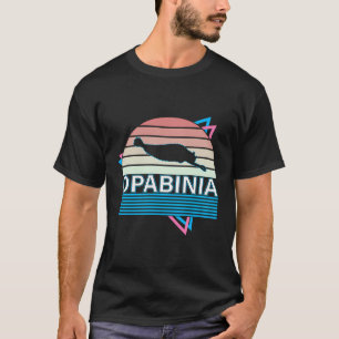 Opabinia Retro Prähistorischer Fisch Vintage T-Shirt
